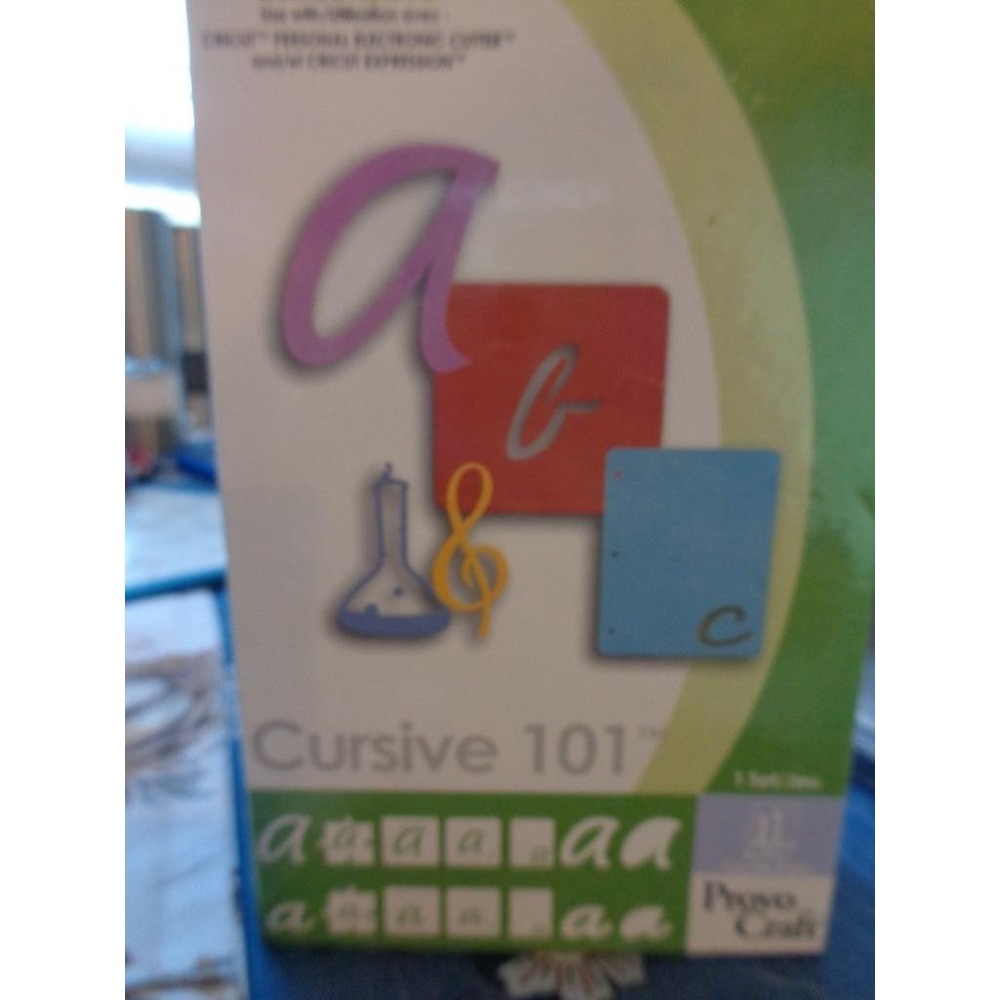 Cricut Die Cut Cartridge CURSIVE 101 Scrapbooking